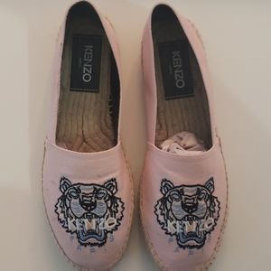 Kenzo Tiger Espadrilles in Light Pink